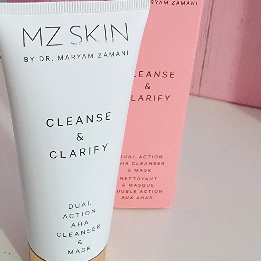 MZ Skin Cleanse & Clarify Dual Action AHA Cleanser & Mask 100ML Retail $85.00